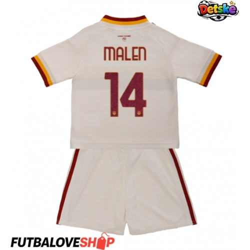 Dres AS Roma Donyell Malen #14 Preč pre deti 2026-27 Krátky Rukáv (+ trenírky)